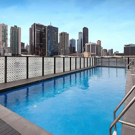 Cozy 1 Bedroom Apartment At Marvel Stadium With Rooftop Pool And Gym Melbourne Exterior photo